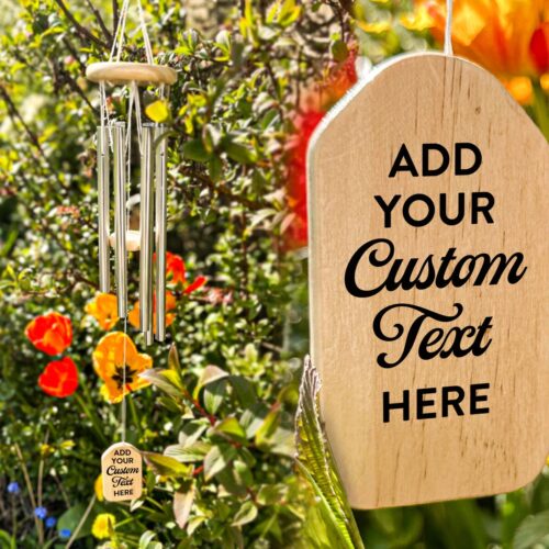 Custom Text Wind Chime Personalized Wind Chimes | New Home Gift | Custom Pet Memorial Wind chimes image 0