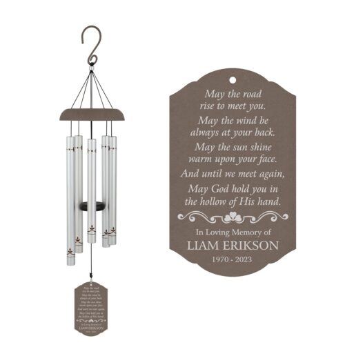 Personalized Irish Blessing Memorial Wind Chime | Sympathy and Funeral Gift | Irish Prayer Chime image 0