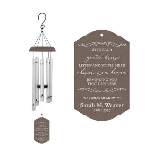 Personalized Memorial Wind Chime | Bereavement Sympathy Gift | In Memory of Loved One image 0