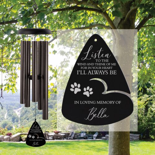 Personalized Dog Memorial Wind Chime | Pet Loss Gift | Pet Memorial Wind Chime | Dog Remembrance image 0