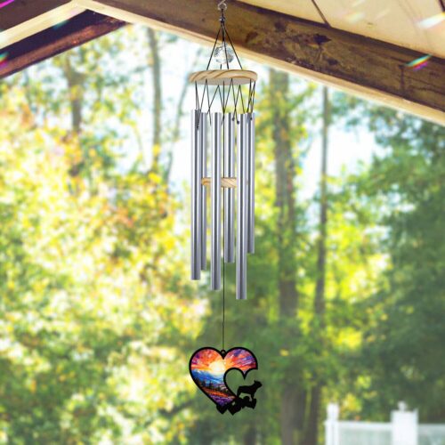 Custom Pet Loss Sympathy Memorial Wind Chime - Memorial Gift for Dogs - Remembering Lost Pets image 0