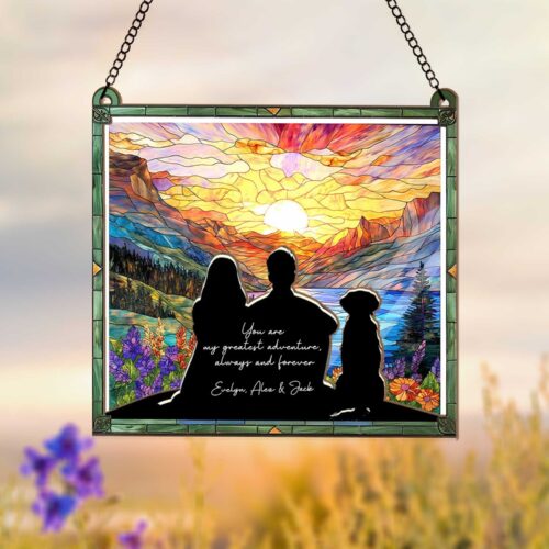 Custom Pet Memorial Suncatcher | Personalized Dog Loss Gift | Pet Owner Sympathy Gift image 0