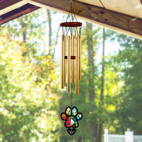 Pet Memorial Wind Chime | Remembrance Suncatcher | Dog Cat Loss Gift | Pet Sympathy Keepsake image 0