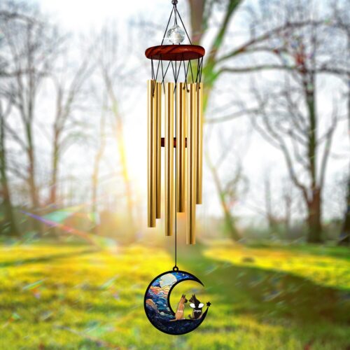 Custom Pet Memorial Wind Chime | Pet Loss Remembrance | Dog Loss Sympathy Gift | Pet Suncatcher image 0