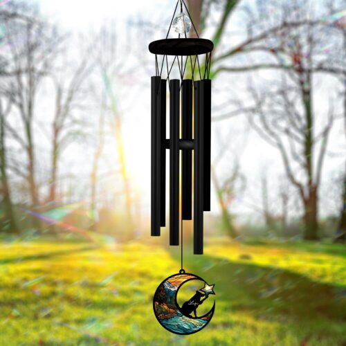 Personalized Pet Memorial Wind Chime - Dog Sympathy Suncatcher - Pet Loss Remembrance Gift image 0