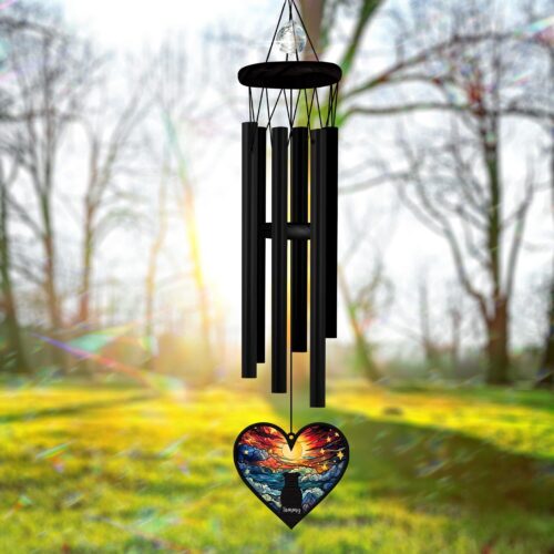 Personalized Pet Memorial Wind Chime - Dog Remembrance Gift - Sympathy Suncatcher image 0